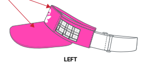 Betty Visor w/ 20 cooling pieces - PINK