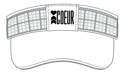 COEUR Visor  w/ 20 cooling pieces V 2.0 White