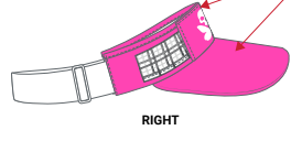 Betty Visor  w/ 20 cooling pieces - PINK