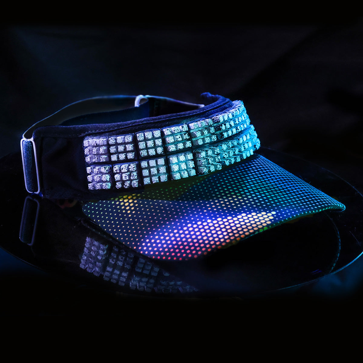 Visor with 20 cooling pieces